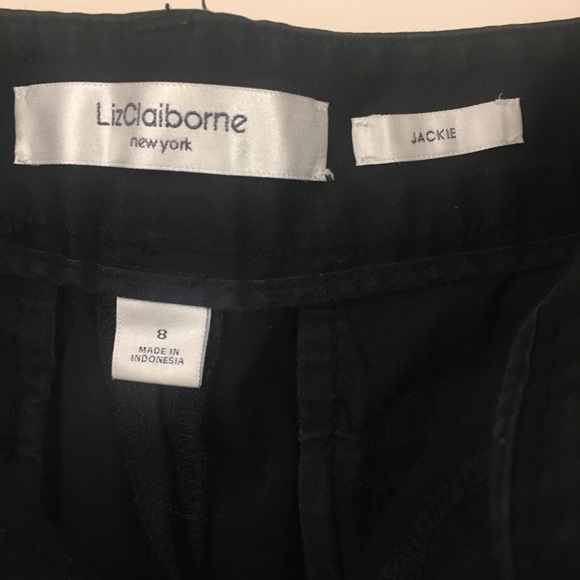 Liz Claiborne shorts Bermuda “Jackie“ shorts black size 8 - Picture 4 of 8